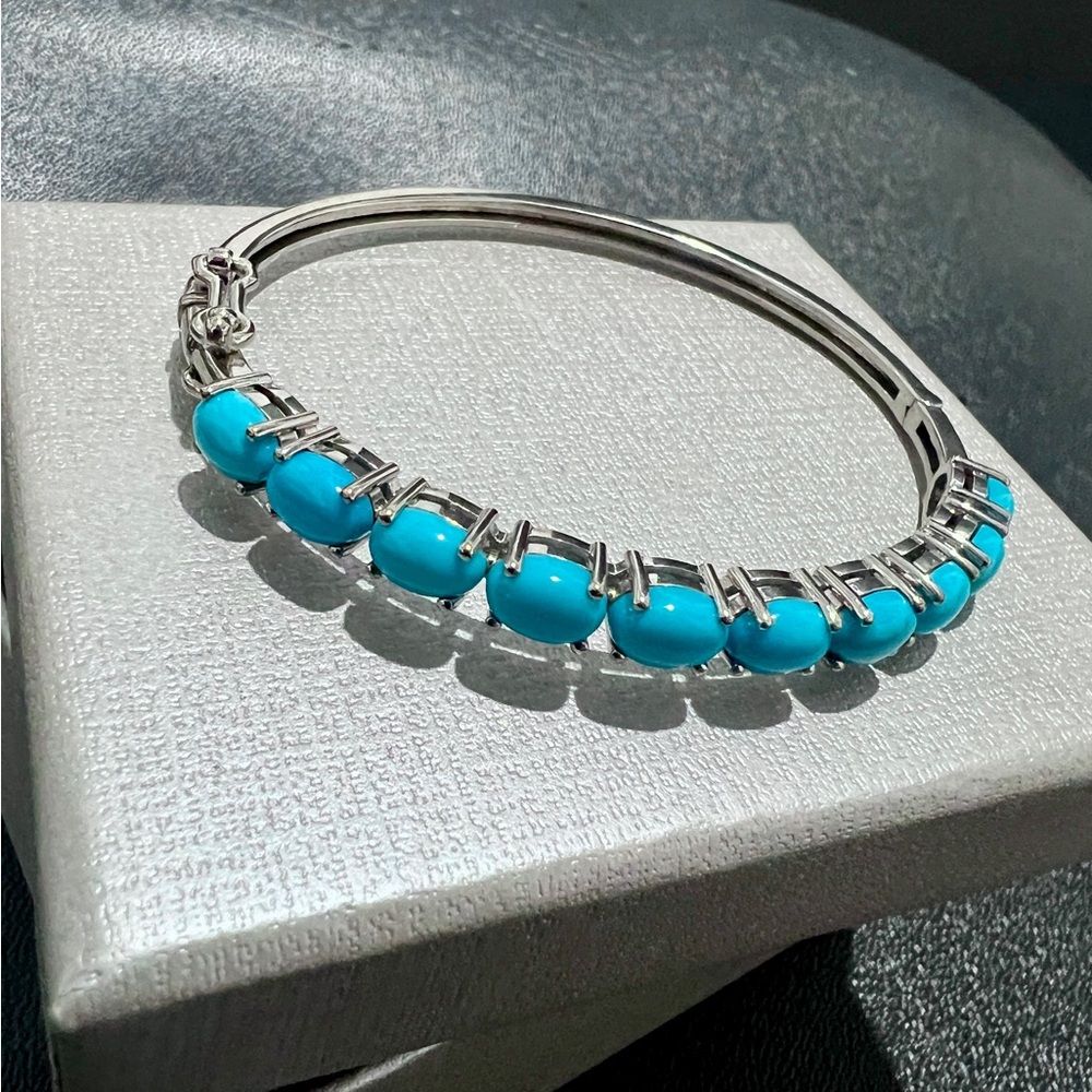925 Sterling silver Sleep Beauty turquoise bracelet